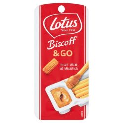   Lotus Biscoff and Go kekszrudak lotus krém mártogatóssal 45g