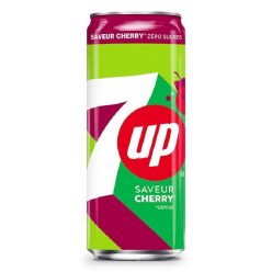   7Up Saveur Cherry cseresznye ízű zero üdítő 330ml Szavatossági idő: 2024-12-1