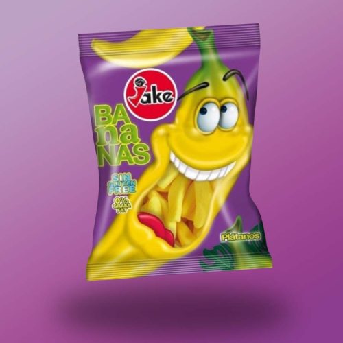 Jake Bananas banán ízű és formájú gumicukor 100g