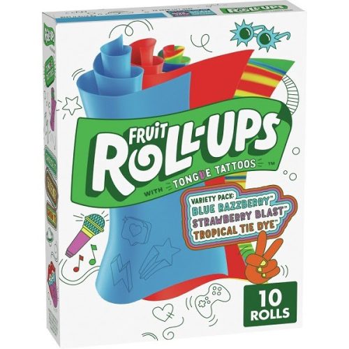 Fruit Roll Ups felcsavarható gumicukor nyelv tetoválással 141g