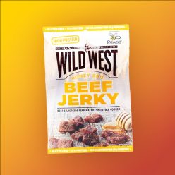   Wild West Honey and BBQ Beef Jerky méz és BBQ ízű szárított marhahús falatok 25g