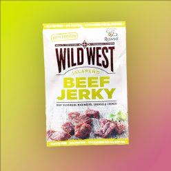   Wild West Beef Jerky jalapeno ízű szárított marhahús falatok 25g