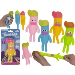 Silly Sausage Man stresszoldó figura 4 színben