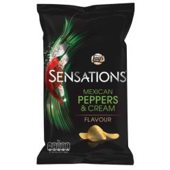 Lays Sensations Mexican Peppers & Cream burgonyachips 150g