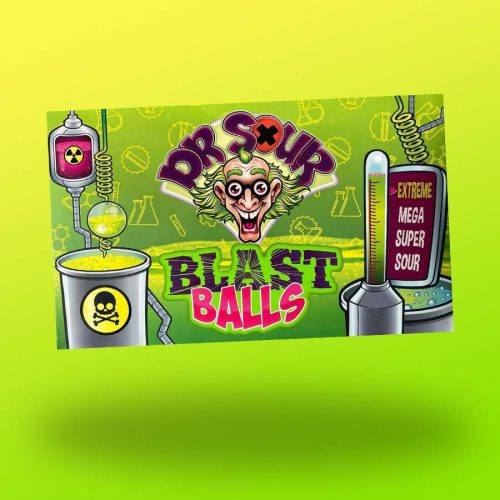 Dr Sour Blast balls savanyú cukorkák 90g