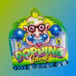   Dr Sour Popping Candy Blue Raspberry kék málna ízű robbanócukor 15g