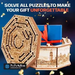   ESCWELT - 3D Logikai doboz rejtett tárolóval - Secret Maze Box
