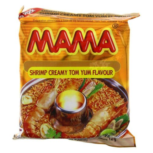 MAMA Instant Noodles Shrimp Creamy Tom Yum krémes Tom Yum leves rák ízesítéssel 90g