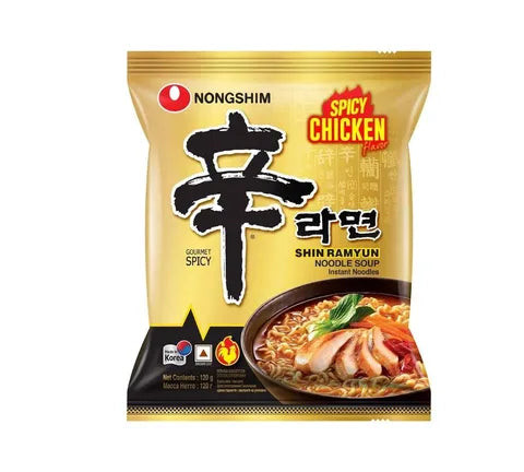 Nongshim Instant Noodles Spicy Chicken csípős csirke ízű tésztaleves 120g