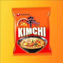   NONGSHIM Instant Noodles Shin Kimchi ízesítésű instant leves 120g