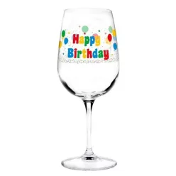 Happy Birthday szülinapi borospohár