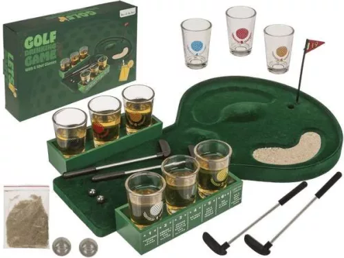 Drinking Game - Golf ivós játék 6db felespohárral