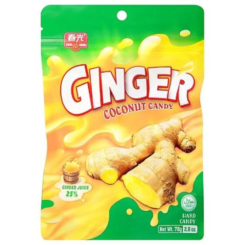 Chun Guang Ginger Coconut Candy gyömbér és kókusz ízű cukorka 78g