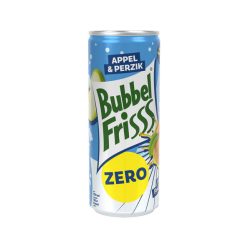   Bubbel Frisss Apple & Peach Zero alma és őszibarack ízű üdítőital 250ml