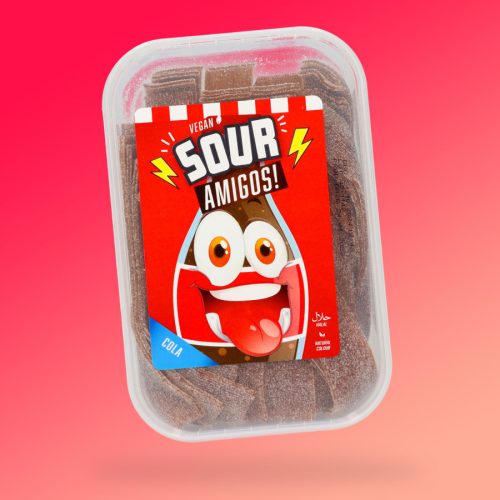 Sour Amigos Cola ízű savanyú gumicukor 300g