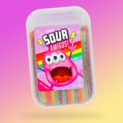 Sour Amigos Tutti Frutti ízű savanyú gumicukor 300g