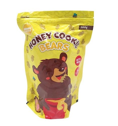 Honey Cookie Bears méz ízű maci formájú mini keksz 300g