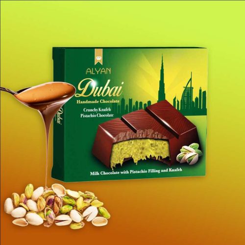 Alyan Dubai Pistachio Chocolate pisztáciás csoki 100g