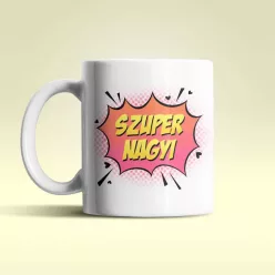 Szuper Nagyi fehér bögre