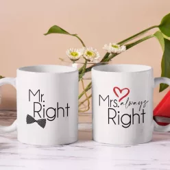 Mr és Mrs Right páros bögre