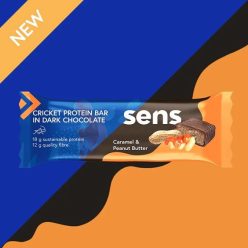   Sens Cricket Protein Bar tücsök protein szelet karamell és mogyoróvaj ízben 60g