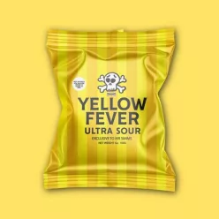   Mr Simms Yellow Fever Ultra Sour ananász ízű ultra savanyú cukor 100g
