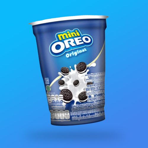 Oreo Mini Original vaníliás kekszek pohárban 61,3g