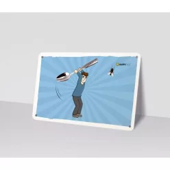 Emoji fémtábla - Csapd le