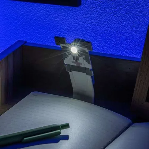 Minecraft Panda könyvjelző és lámpa