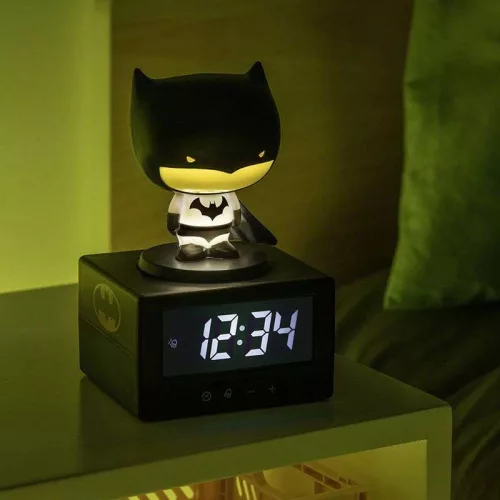 Batman Icon Alarm Clock ébresztőóra éjszakai fénnyel