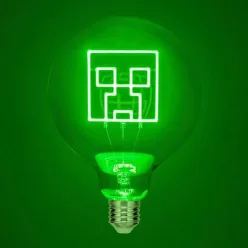   Minecraft Creeper LED neon izzó formájú hangulatvilágítás