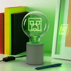   Minecraft Creeper LED neon izzó formájú asztali hangulatvilágítás