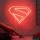 Superman Logo Wall Mountable LED Neon Light falra szerelhető hangulatvilágítás