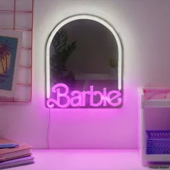 Barbie falra szerelhető LED neon tükör