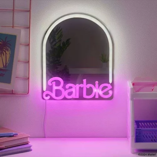 Barbie falra szerelhető LED neon tükör