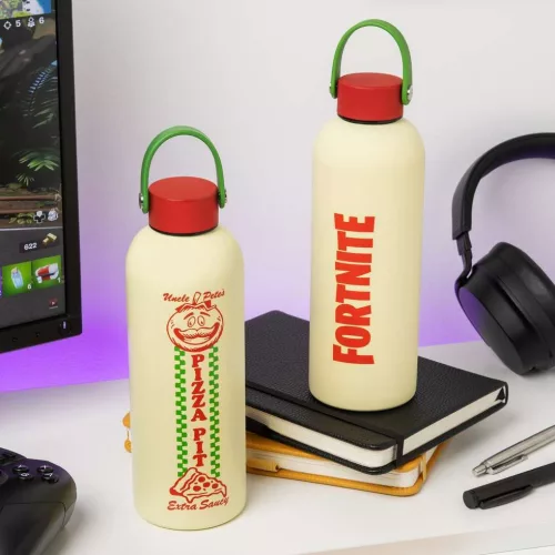 Fortnite Metal Water Bottle with Carry Loop fém kulacs hordfüllel 500ml