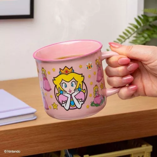 Super Mario Princess Peach Heat Hőre változó Bögre