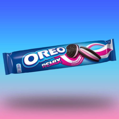 Oreo Remix málna-vanília ízű keksz 157g