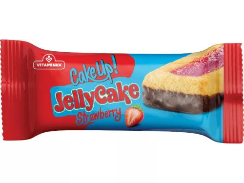 Vitaminka Jelly Cake 38g Strawberry-Epres piskóta