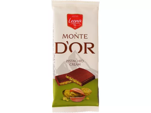 Leona Monte Dor 90g Pisztáciakrémes kakaós tábla