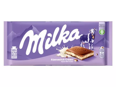 Milka 100g Tejkrém Alpen Milk cream