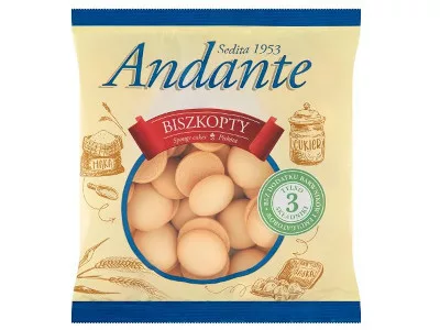 Andante Kerek piskóta 130g
