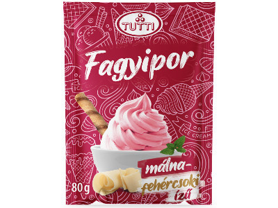 Tutti fagyipor Málnás-fehércsoki 80g