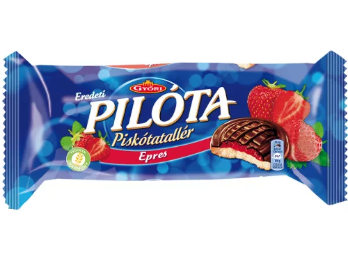 Pilóta piskótatallér 147g Eper