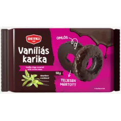   Detki 150g Vaníliás karika Teljesen mártott kakaós Étbevonóval