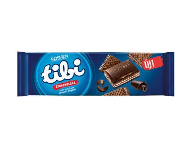 Tibi táblás 265g étcsokoládé Tejkrémmel és ostyával