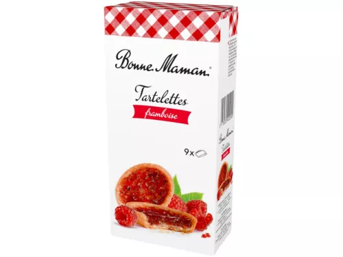 Bonne Maman Tartelettes sütemény 135g Málnás pürével