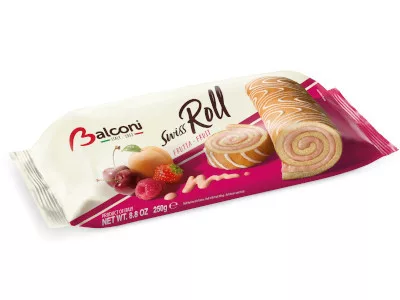 Balconi piskóta tekercs 250g Gyümölcsös