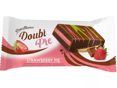 Doubi Pie 40g Stawberry Cake Eperkrémes piskóta