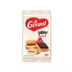   Gerard 205g Juppi mártott piskótakocka Málna ízzel töltve